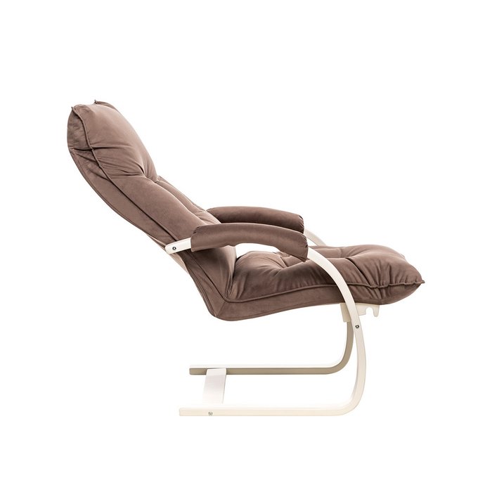 Кресло-трансформер Монако коричневого цвета с бежевым каркасом - лучшие Интерьерные кресла в INMYROOM
