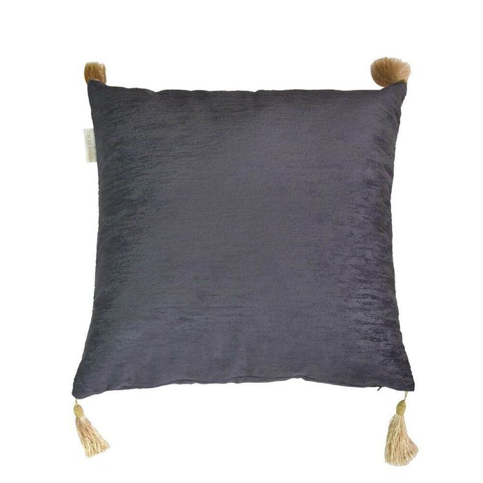 Наволочка Эстер 45х45 серого цвета - купить Чехлы для подушек по цене 770.0