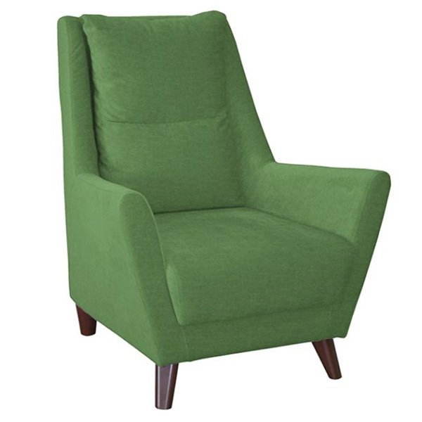 Кресло Дали в обивке из велюра зеленого цвета