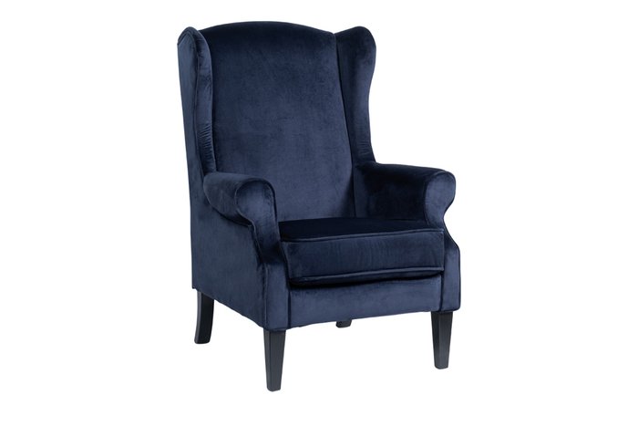 Кресло велюр темно-синего цвета - купить Интерьерные кресла по цене 57400.0