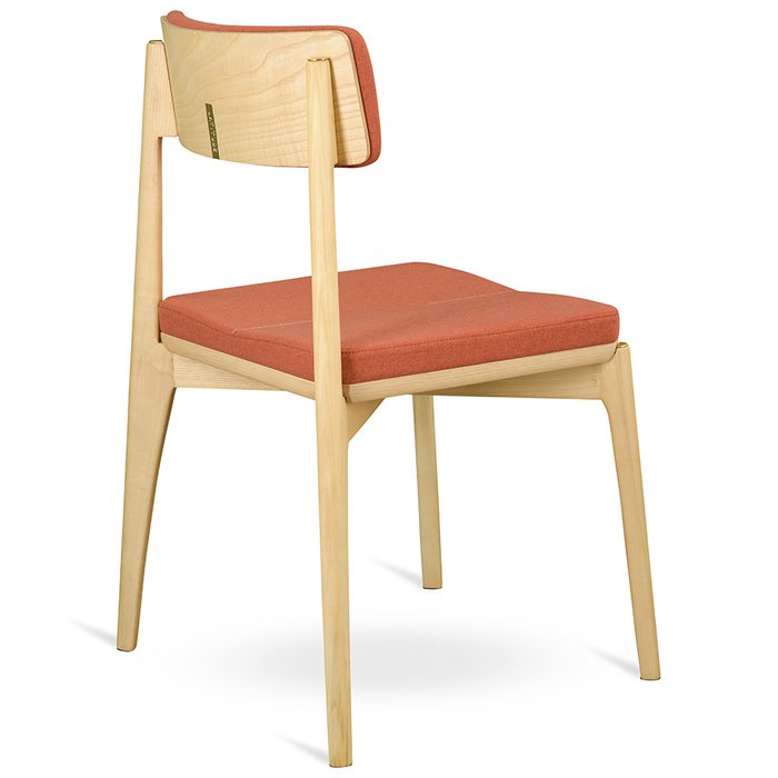 Стул Aska красно-бежевого цвета  - лучшие Обеденные стулья в INMYROOM