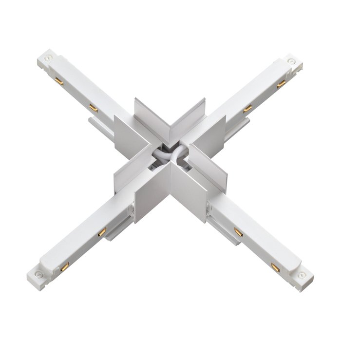 Коннектор X-образный Flum белого цвета