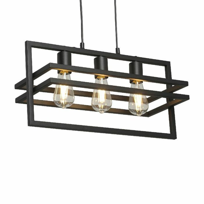 Подвесной светильник V2861-1/3S (металл, цвет черный) - лучшие Подвесные светильники в INMYROOM