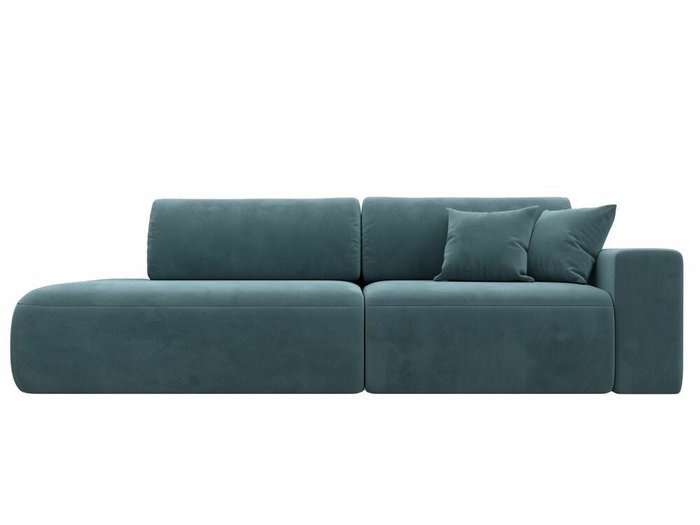 Диван-кровать Лига 036 Модерн темно-бирюзового цвета с правым подлокотником - купить Прямые диваны по цене 74999.0