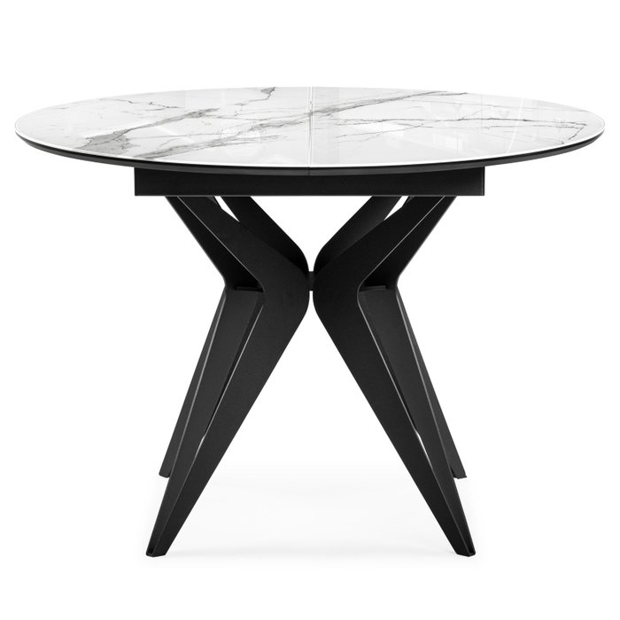 Раздвижной обеденный стол Рикла белого цвета - купить Обеденные столы по цене 42800.0