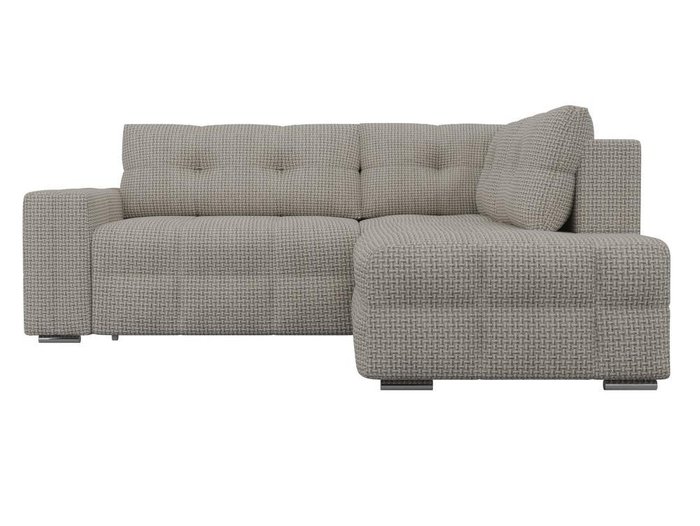 Угловой диван-кровать Леос бежевого цвета - купить Угловые диваны по цене 52390.0