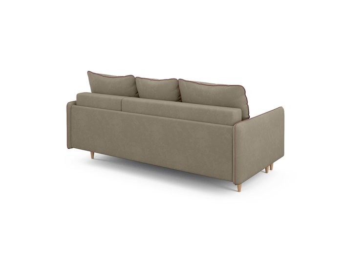 Угловой диван-кровать Ron серо-бежевого цвета - лучшие Угловые диваны в INMYROOM