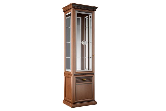 Шкаф-витрина Изотта коричневого цвета - лучшие Шкафы витринные в INMYROOM