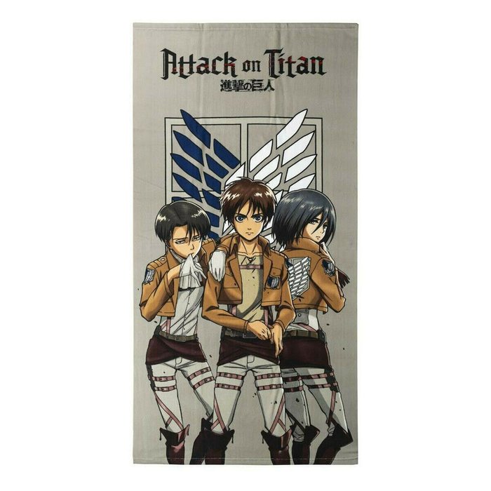 Шторы и карнизы Пляжное полотенце Attack on Titan Разноцветный 100 % полиэстер 70 x 140 см Шторы и карнизы Пляжное полотенце Attack on Titan Разноцветный 100 % полиэстер 70 x 140 см