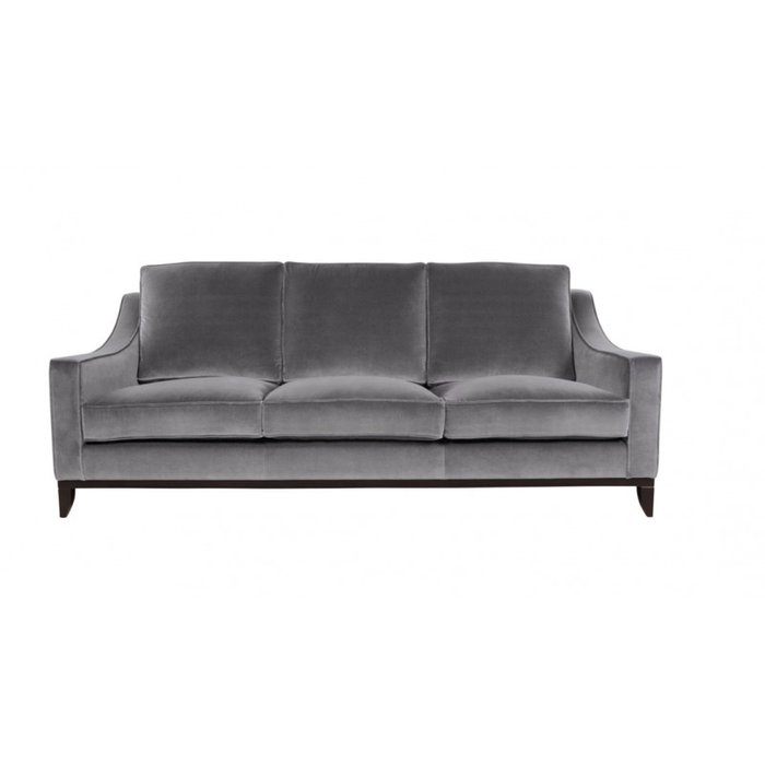 Прямой диван Франциско S серого цвета - купить Прямые диваны по цене 67900.0