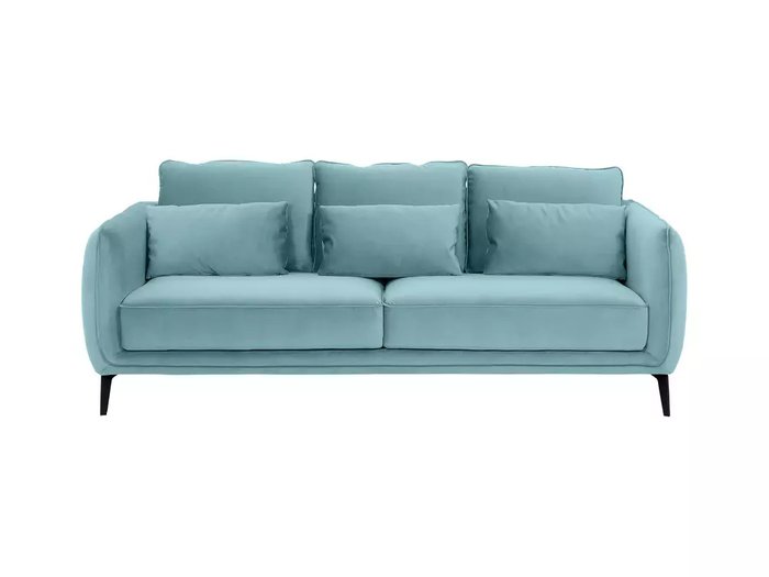 Диван Amsterdam голубого цвета - купить Прямые диваны по цене 79920.0