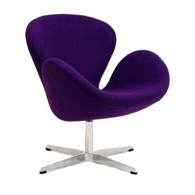 Кресло Swan Chair фиолетового цвета - купить Интерьерные кресла по цене 35700.0