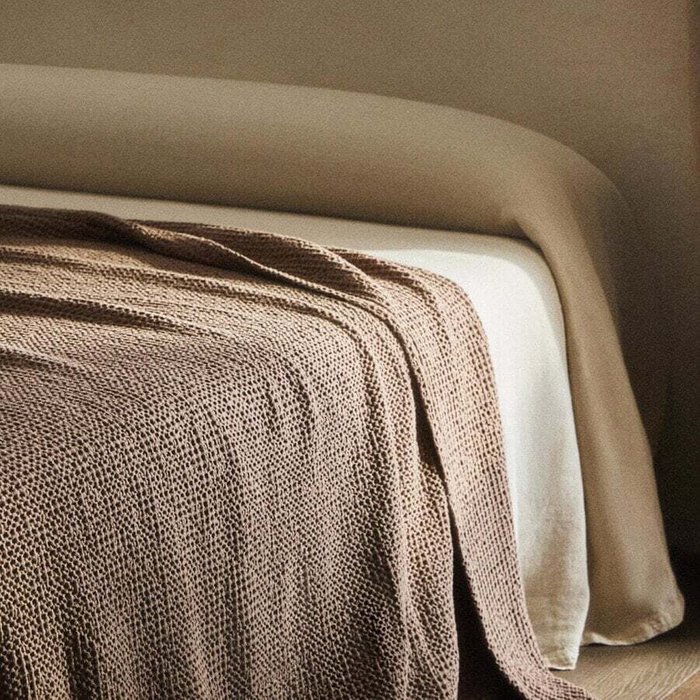 Мини-покрывало из хлопка вафельной вязки Мини-покрывало из хлопка вафельной вязки