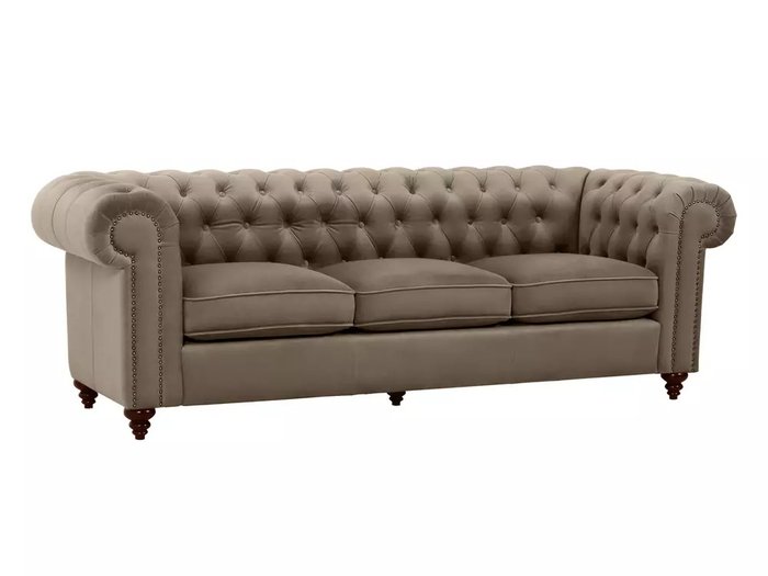 Диван Chester Classic коричневого цвета - купить Прямые диваны по цене 123480.0