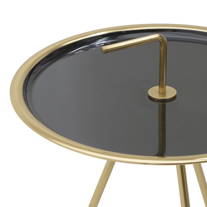 Кофейный столик черно-золотого цвета - купить Кофейные столики по цене 17760.0
