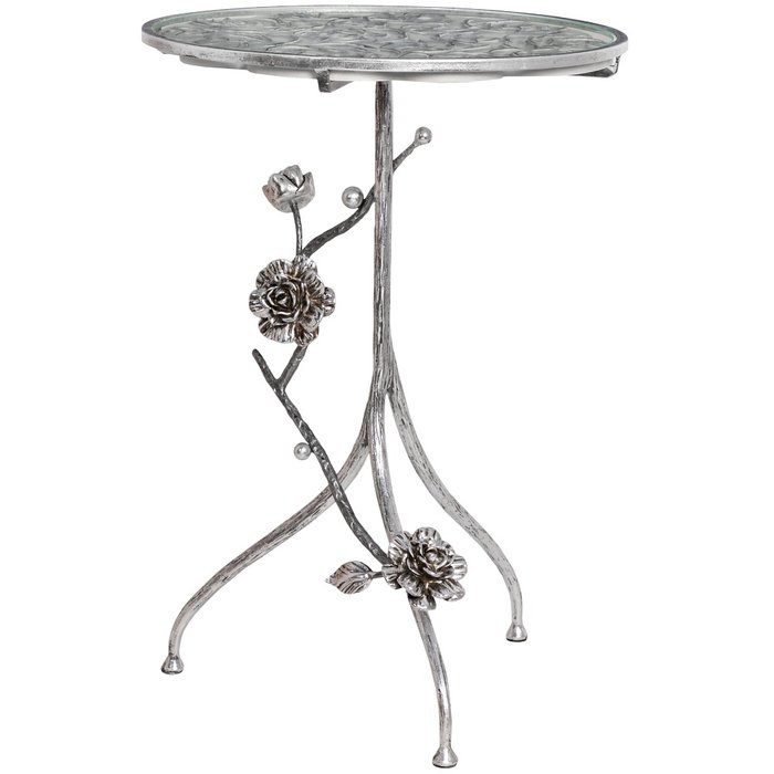 Столик декоративный Роза Сангрия серого цвета - купить Кофейные столики по цене 15223.0