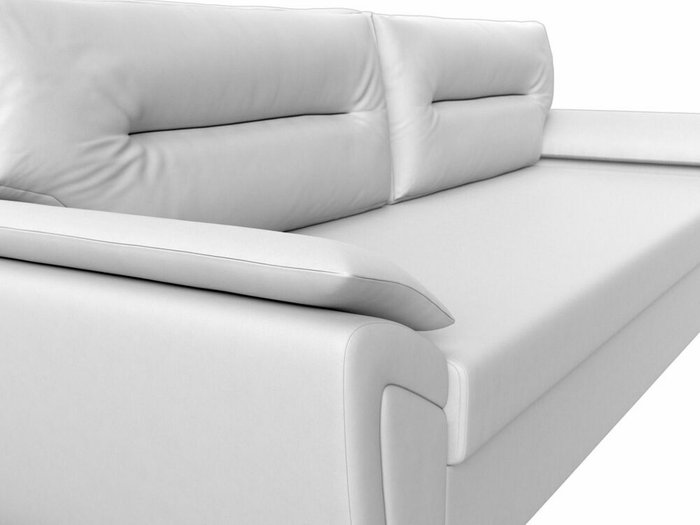 Прямой диван-кровать Нэстор Лайт белого цвета (экокожа) - лучшие Прямые диваны в INMYROOM