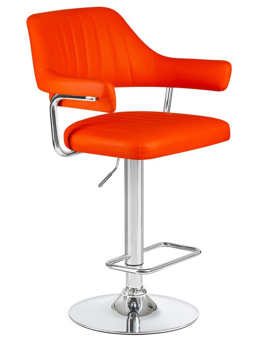 Стул барный Charly оранжевого цвета - лучшие Барные стулья в INMYROOM