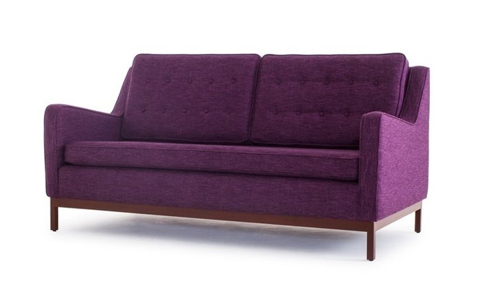 Прямой диван фиолетового цвета - лучшие Прямые диваны в INMYROOM