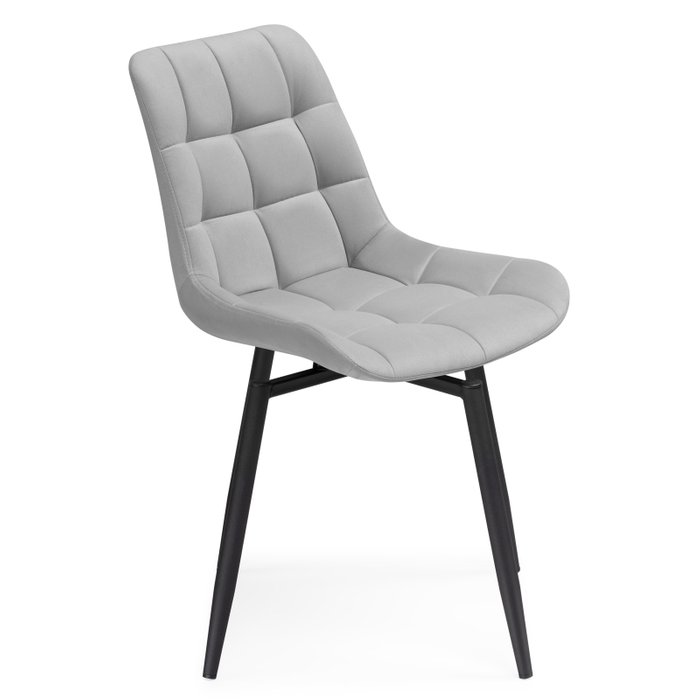 Стул вращающийся Челси серого цвета - лучшие Обеденные стулья в INMYROOM