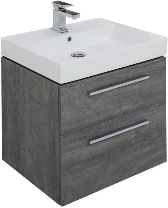 Комплект мебели для ванной комнаты Nova серого цвета - купить Ванные гарнитуры по цене 50395.0