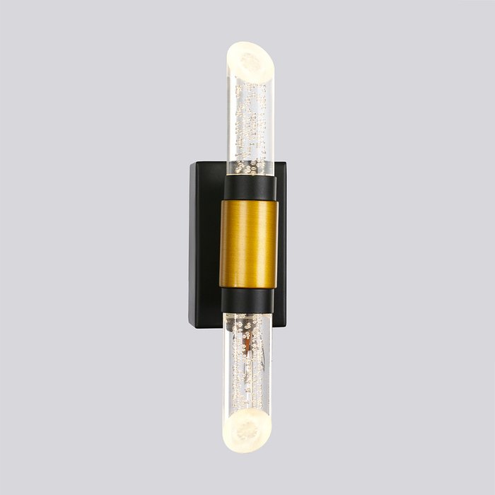 Настенный светильник на металлической арматуре черного цвета - купить Бра и настенные светильники по цене 10630.0