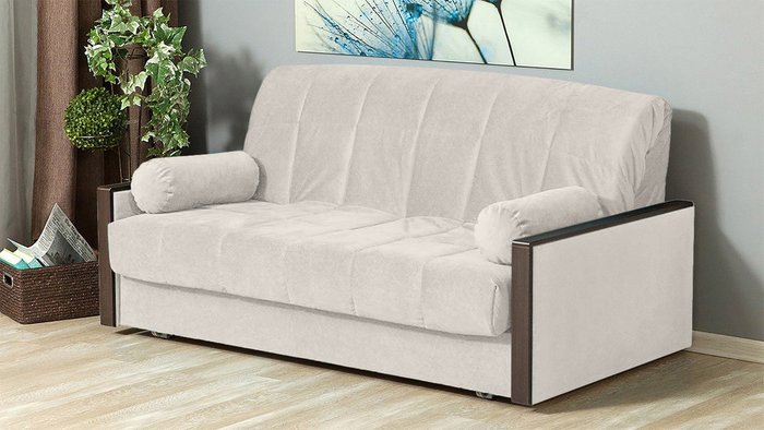 Диван-кровать Росанна молочного цвета - купить Прямые диваны по цене 69800.0