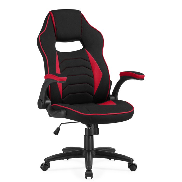 Компьютерное кресло Plast красно-черного цвета