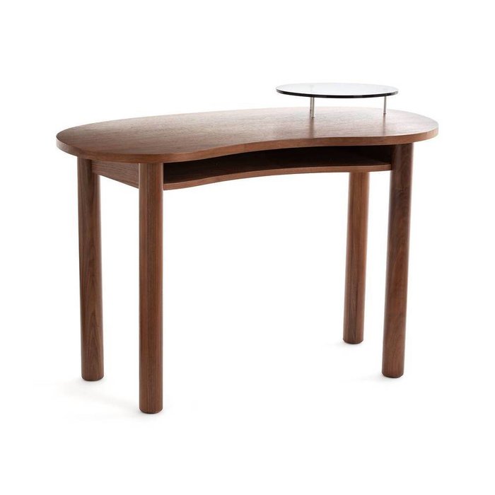 Стол письменный из орехового дерева Jorge коричневого цвета - купить Письменные столы по цене 44693.0