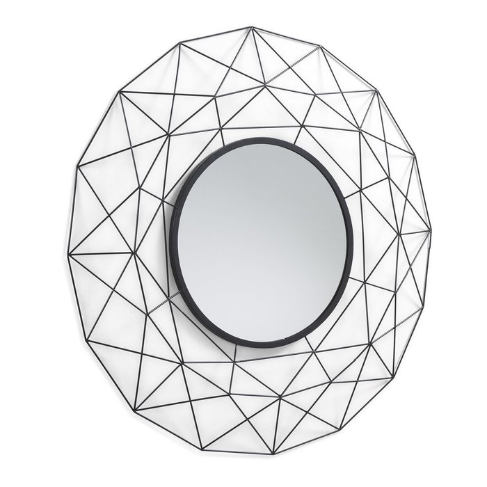 Зеркало Habita в  металлической черной раме - купить Настенные зеркала по цене 23990.0