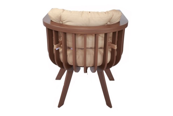 Кресло Эркен бежево-коричневого цвета - купить Садовые кресла по цене 26880.0
