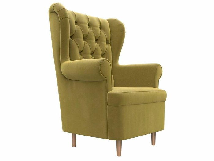 Кресло Торин Люкс желтого цвета - лучшие Интерьерные кресла в INMYROOM