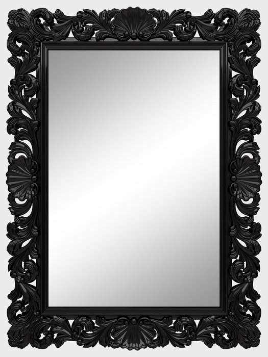 Зеркало Арнэ Черный глянец