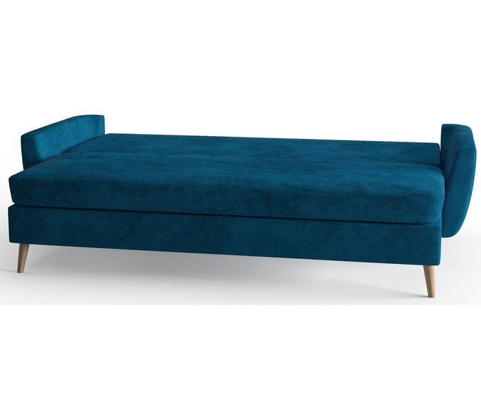Диван-кровать Авиньон в обивке из велюра Maserati темно-синего цвета - лучшие Прямые диваны в INMYROOM