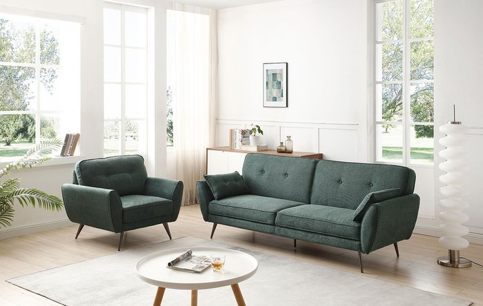 Кресло Edinburgh зеленого цвета - лучшие Интерьерные кресла в INMYROOM