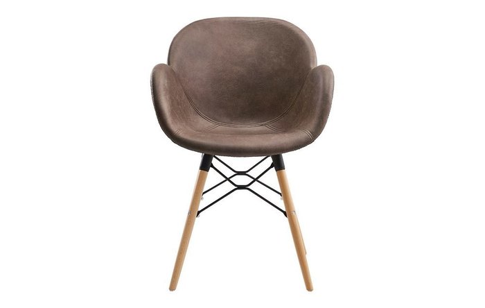 Стул-кресло Колонель коричневого цвета - купить Обеденные стулья по цене 21100.0