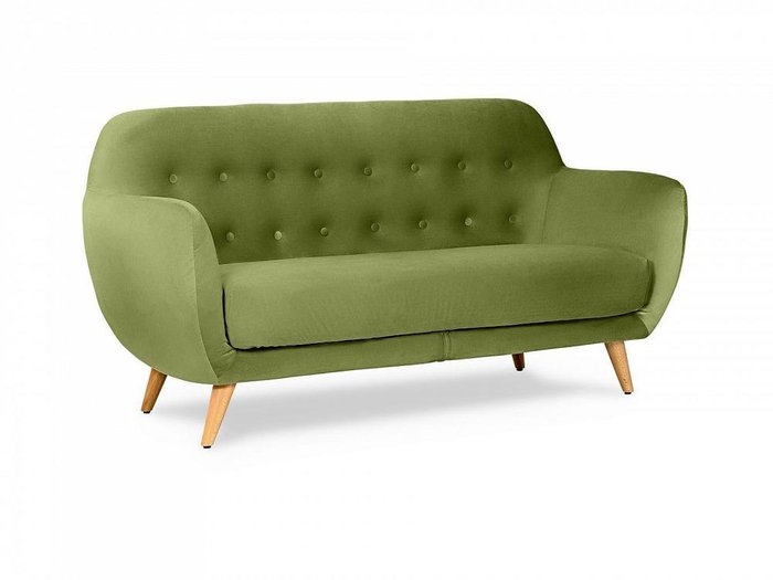 Диван Loa зеленого цвета - купить Прямые диваны по цене 60930.0