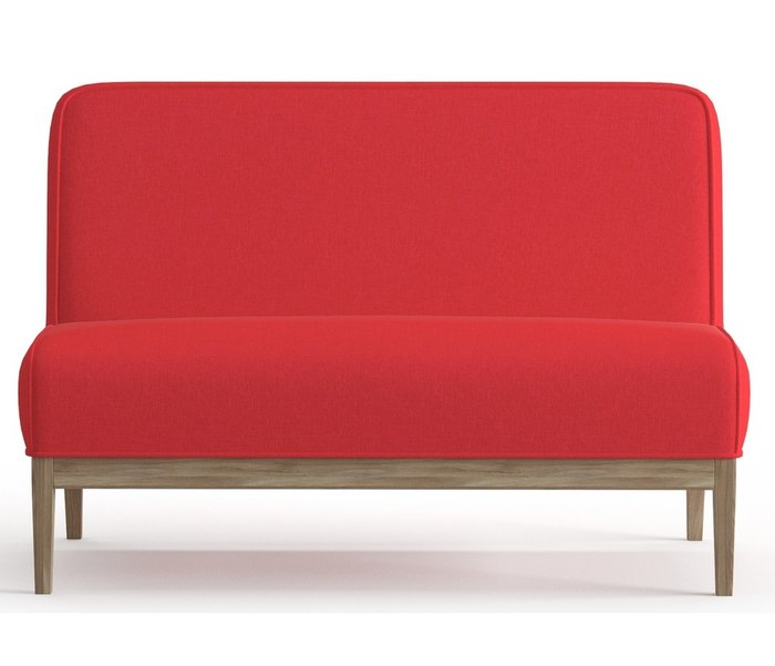 Диван из рогожки Арагорн красного цвета - купить Прямые диваны по цене 26490.0