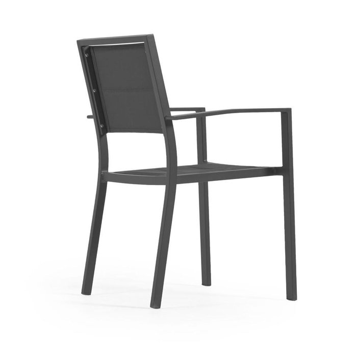 Садовый стул Sirley черного цвета - лучшие Садовые стулья в INMYROOM