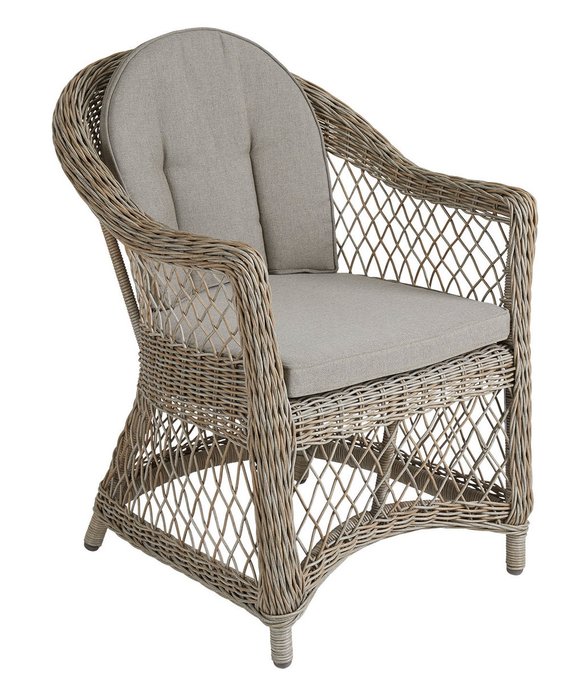 Кресло плетеное Kamomill бежевого цвета - купить Садовые кресла по цене 37750.0