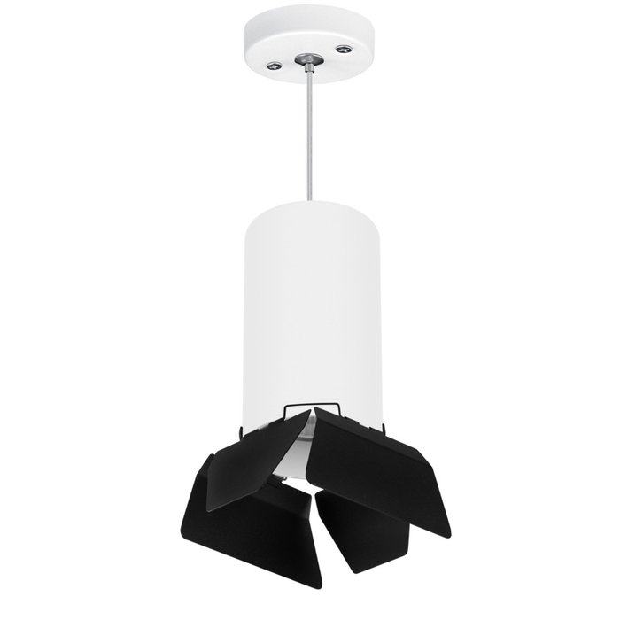 Подвесной светильник Rullo S бело-черного цвета - купить Подвесные светильники по цене 3009.0