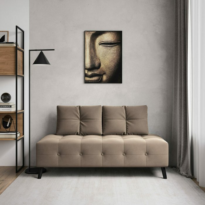 Диван Манхэттен коричневого цвета - купить Прямые диваны по цене 20990.0