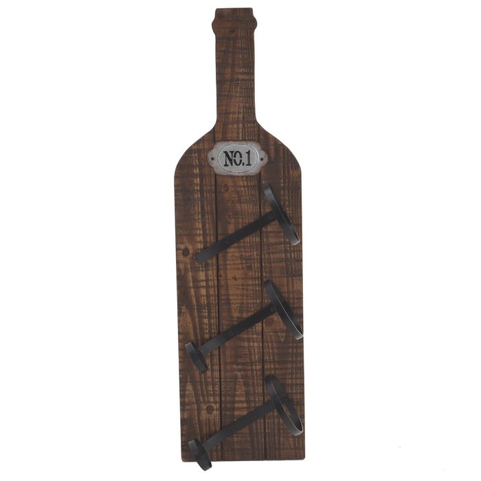 Деревянная полка для винных бутылок