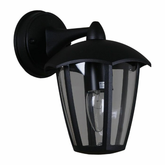 Уличный настенный светильник 08304-9.2-001SJ Top mount BK черного цвета - купить Настенные уличные светильники по цене 2300.0