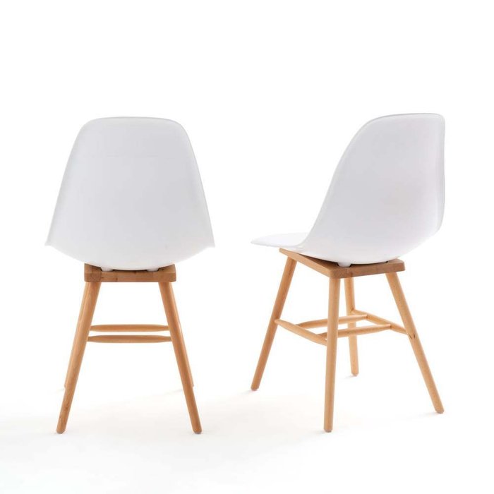 Набор из двух стульев Jimi белого цвета - купить Обеденные стулья по цене 27449.0