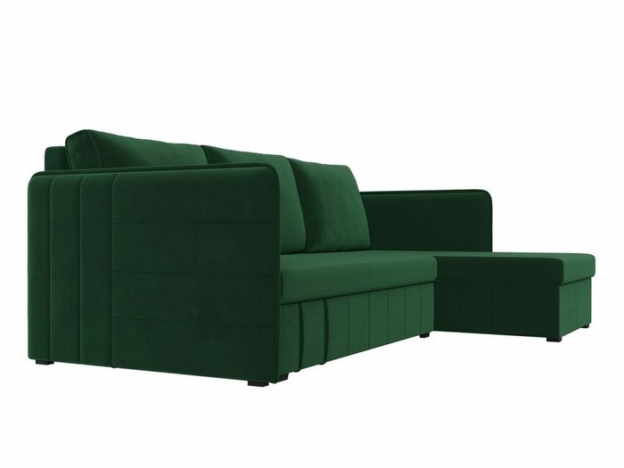 Угловой диван-кровать Слим зеленого цвета правый угол - лучшие Угловые диваны в INMYROOM