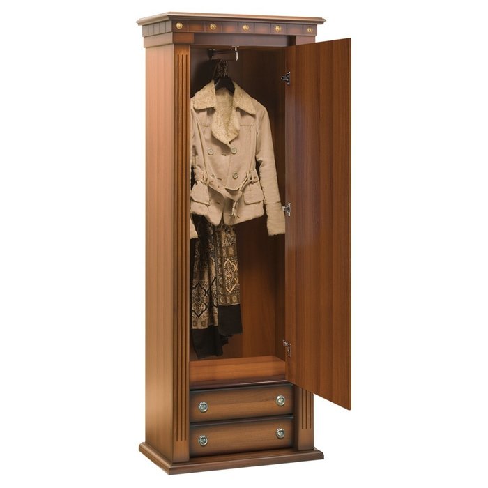 Шкаф с зеркалом Тауэр коричневого цвета - купить Шкафы распашные по цене 67743.0