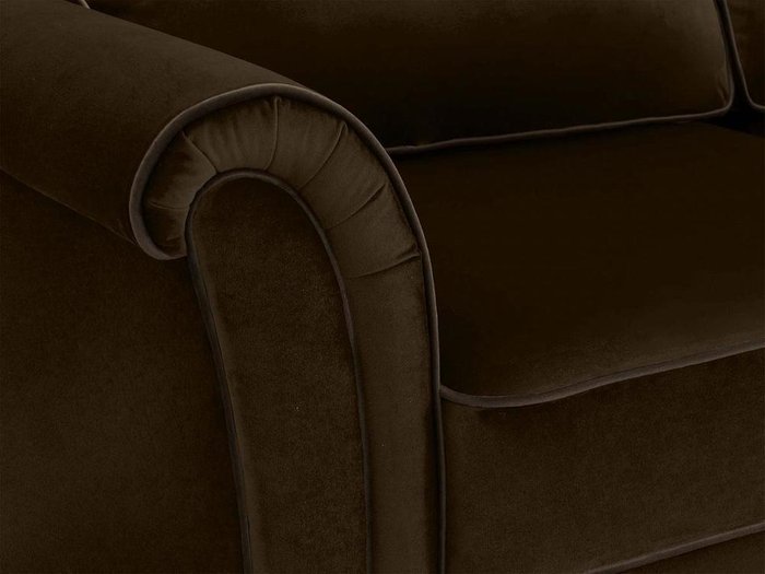 Диван трехместный Sydney темно-коричневого цвета - лучшие Прямые диваны в INMYROOM