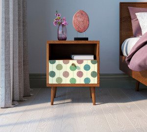 Тумбочка Berber с одним ящиком 24 принт - лучшие Прикроватные тумбы в INMYROOM