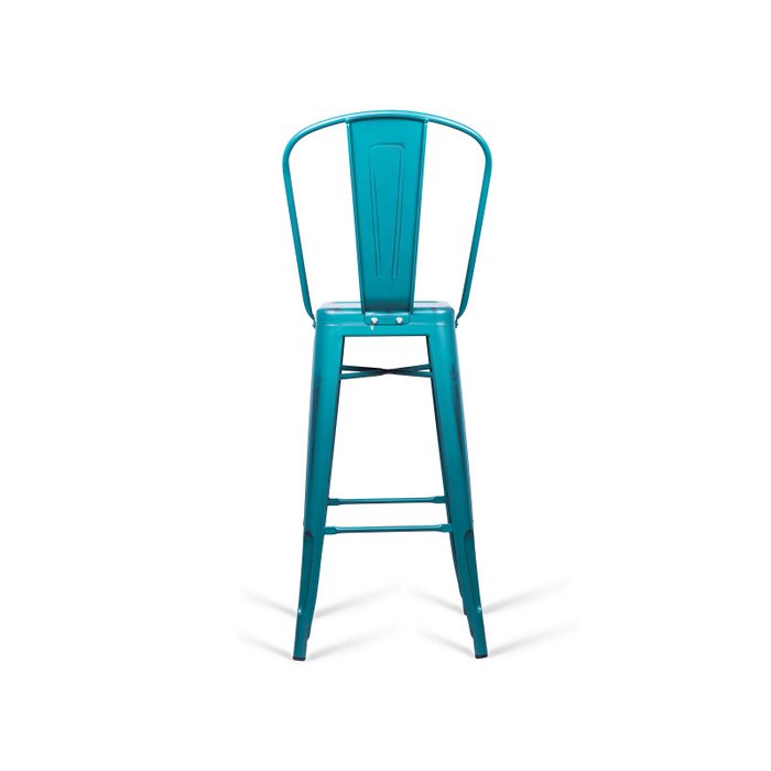 Стул барный Tolix Marais A голубого цвета - лучшие Барные стулья в INMYROOM